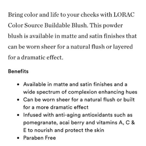 Lorac Color Source Matte Buildable  Ultraviolet Shade Blush - Picture 4 of 12